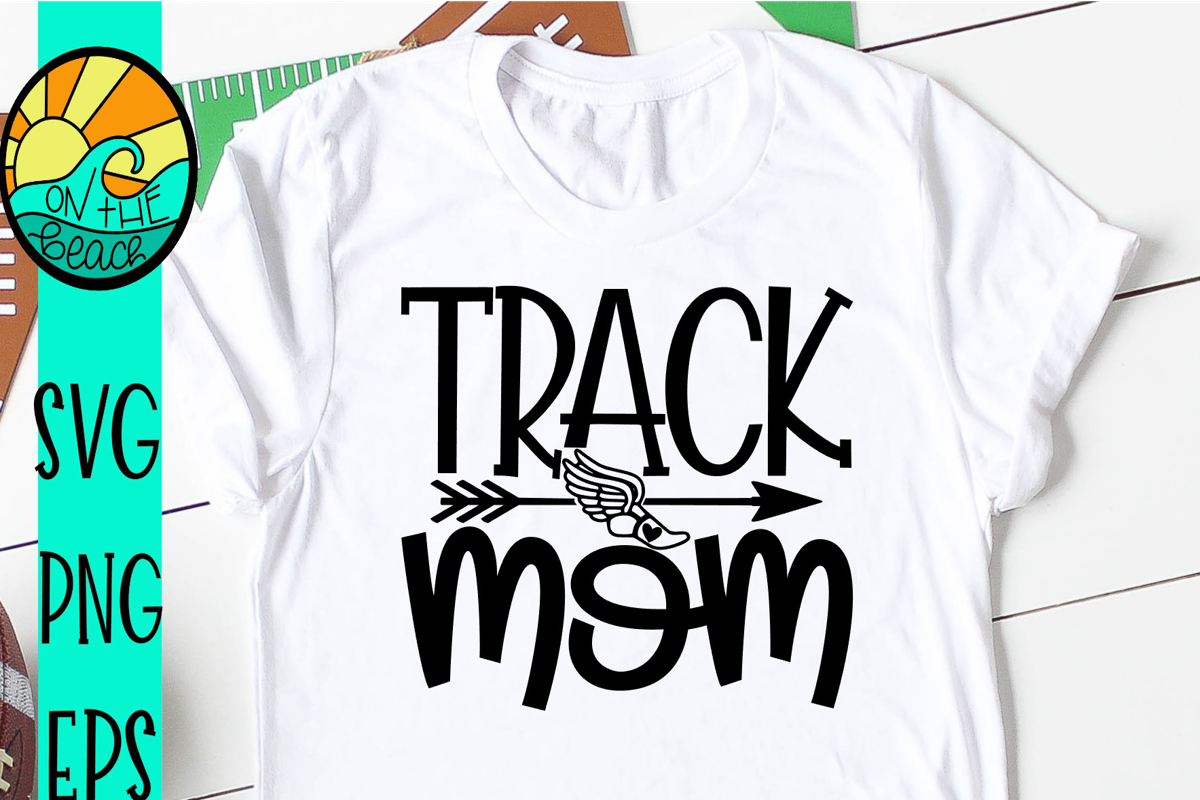 Track Mom - Arrow - Heart - SVG - DXF - EPS - PNG example image 1