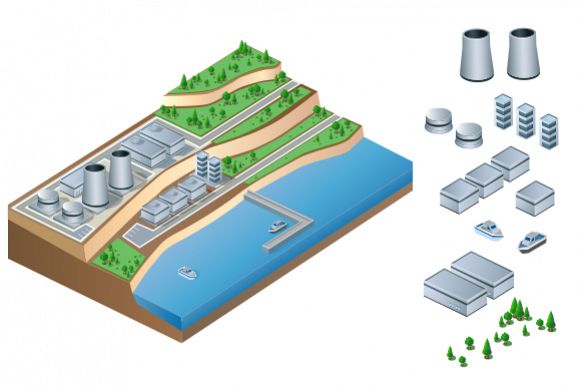 Industrial vector illustration example image 1