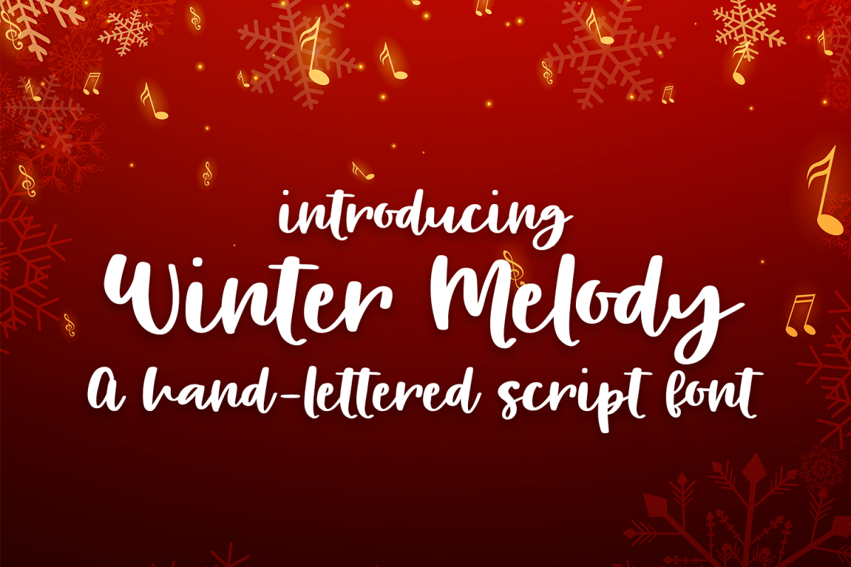 Winter Melody - A Hand-Written Script Font example image 1