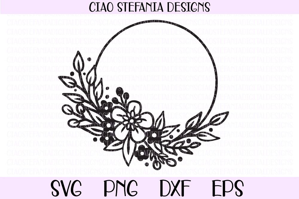 Free Free 75 Half Flower Wreath Svg SVG PNG EPS DXF File