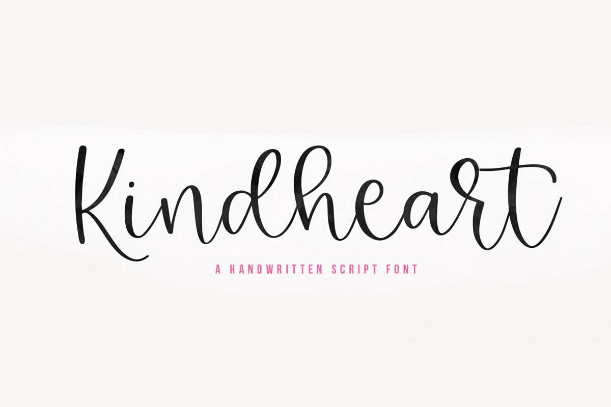 Kindheart - A Handwritten Script Font example image 1