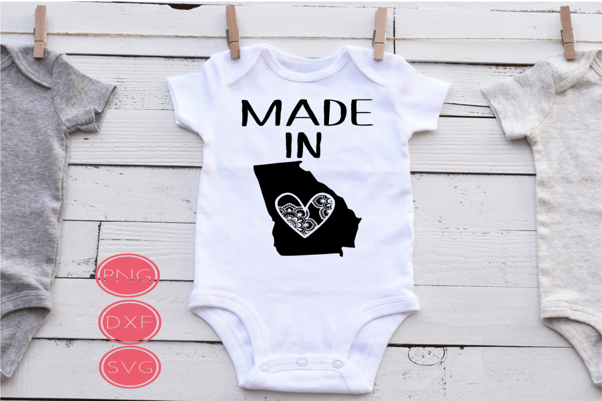 Made in Georgia State SVG example image 1