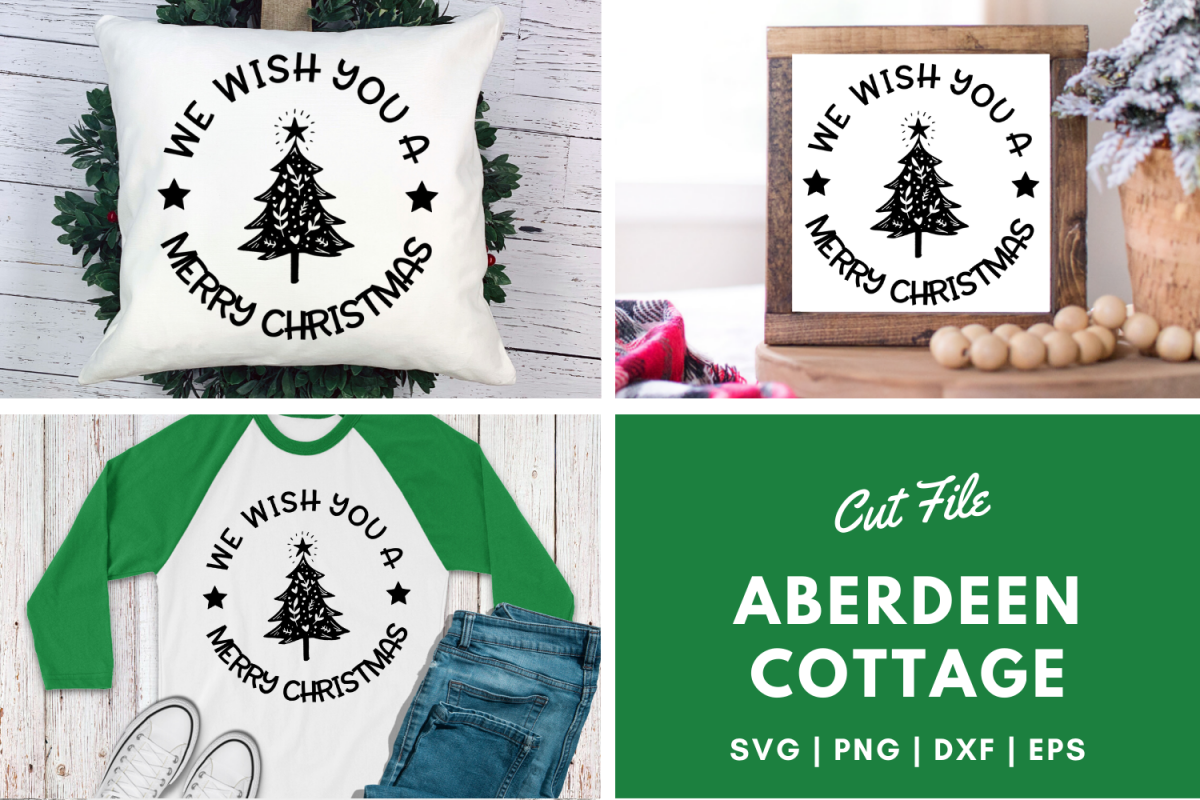 We Wish You a Merry Christmas SVG Design example image 1