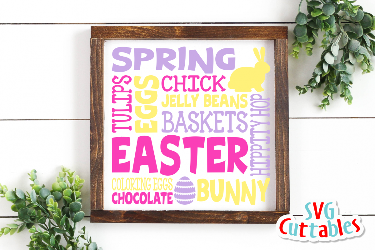Easter Subway Art | svg Cut File example image 1