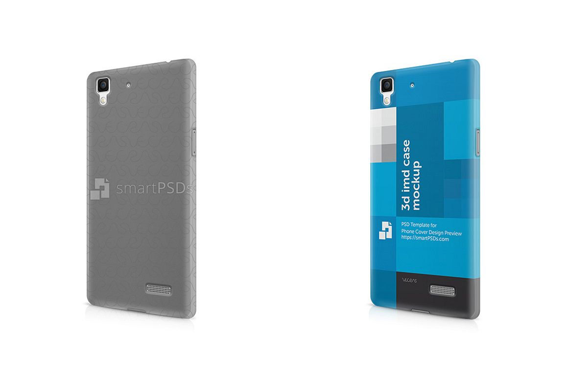 Oppo R7 3d IMD Mobile Case Design Mockup example image 1