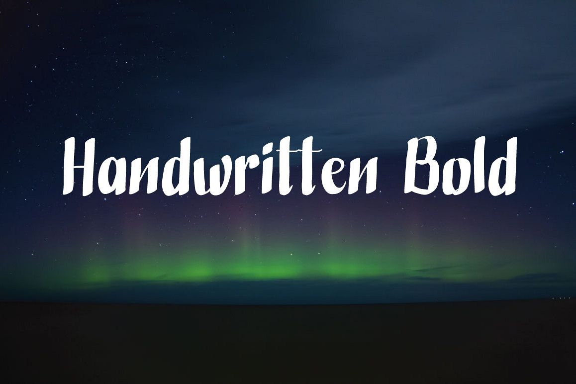 Handwritten Bold example image 1