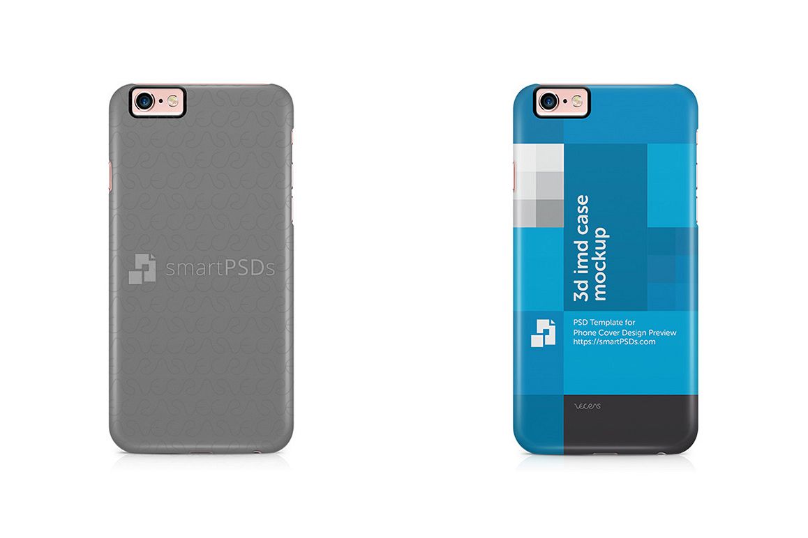 Apple iPhone 6-6S Plus3d IMD Mobile Case Design Mockup 2015 example image 1