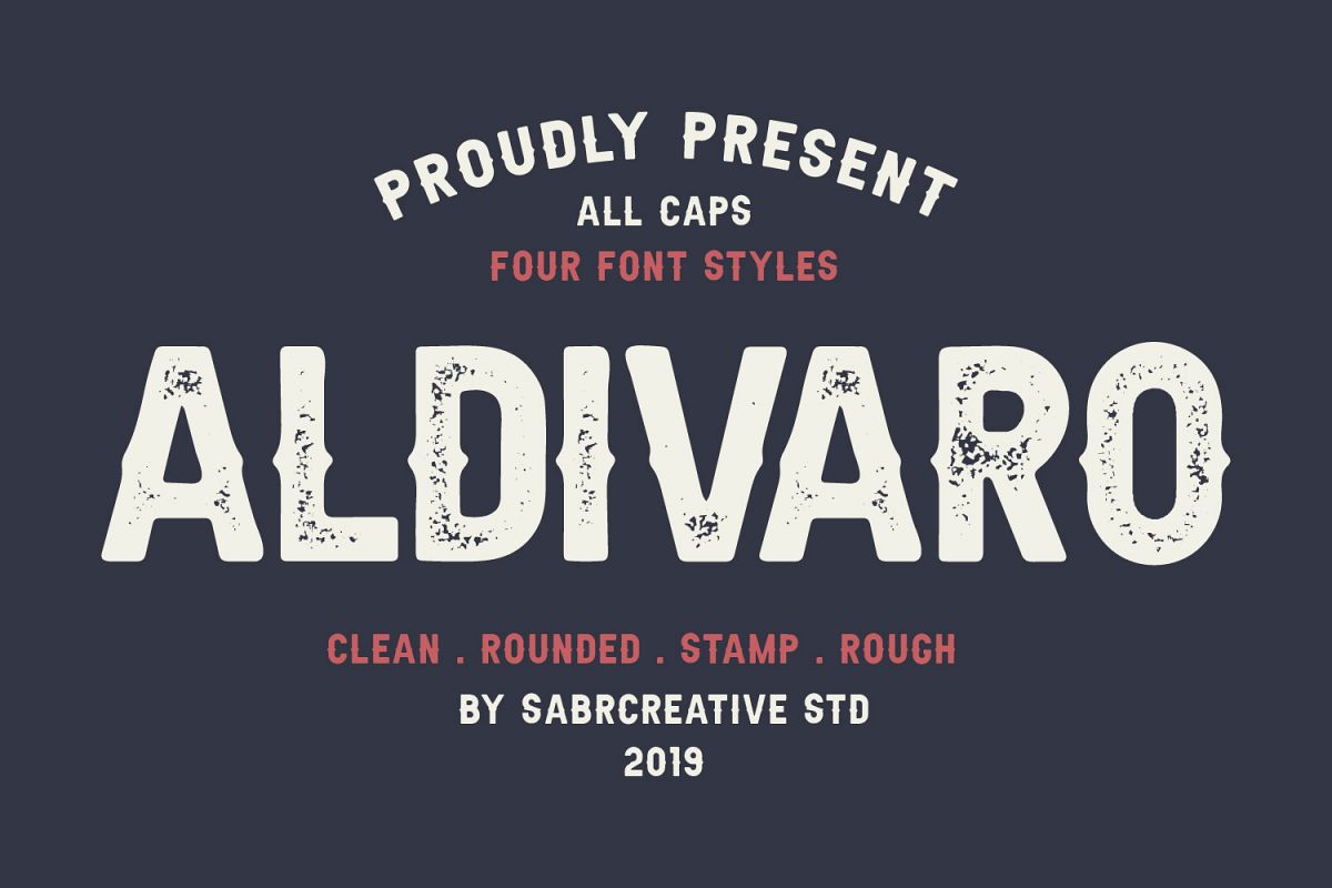 Aldivaro Font Family example image 1