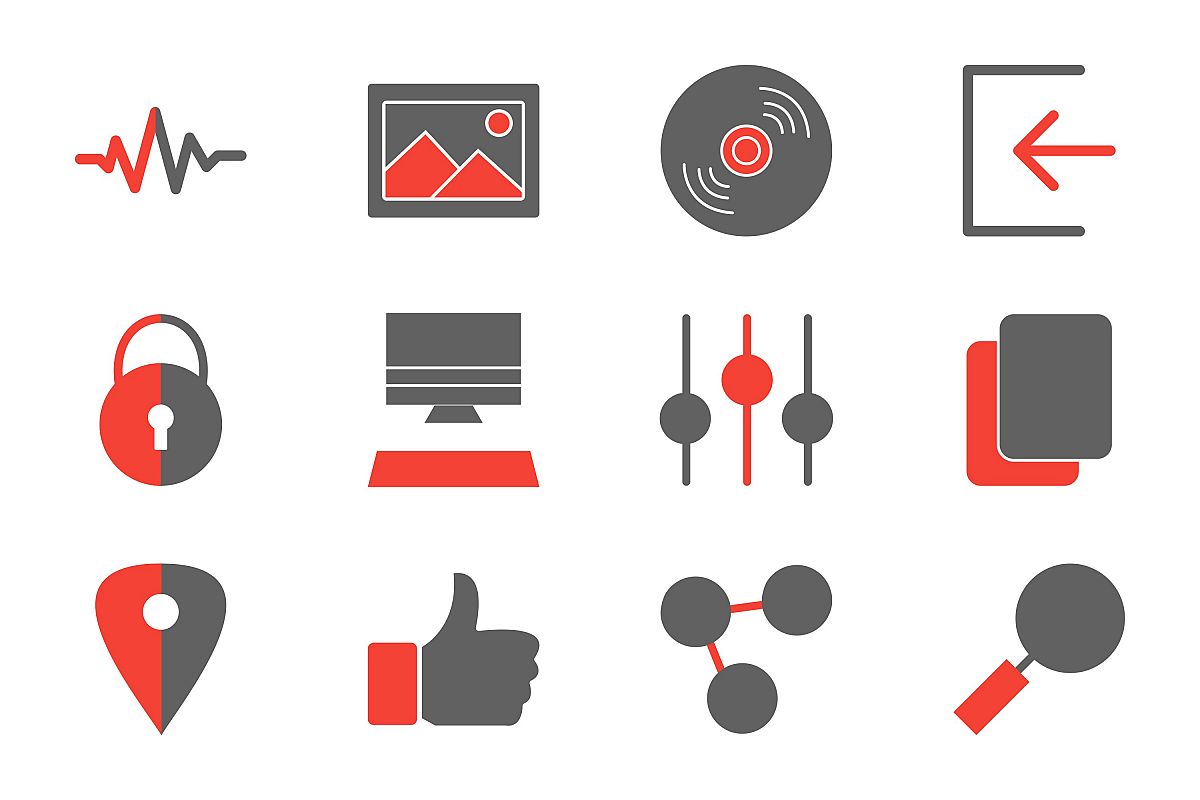 Set Of Multimedia Icons example image 1