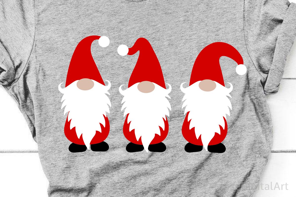 3D Gnome Svg - 222+ File for DIY T-shirt, Mug, Decoration and more