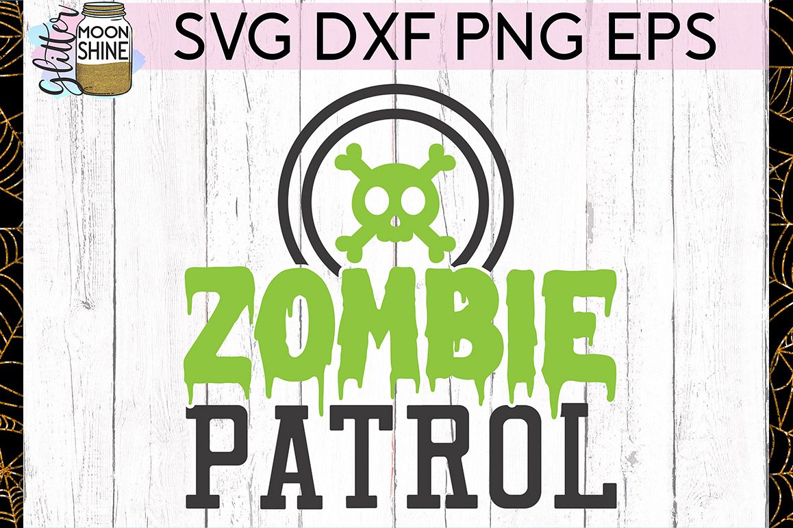 Zombie Patrol SVG DXF PNG EPS Cutting Files example image 1