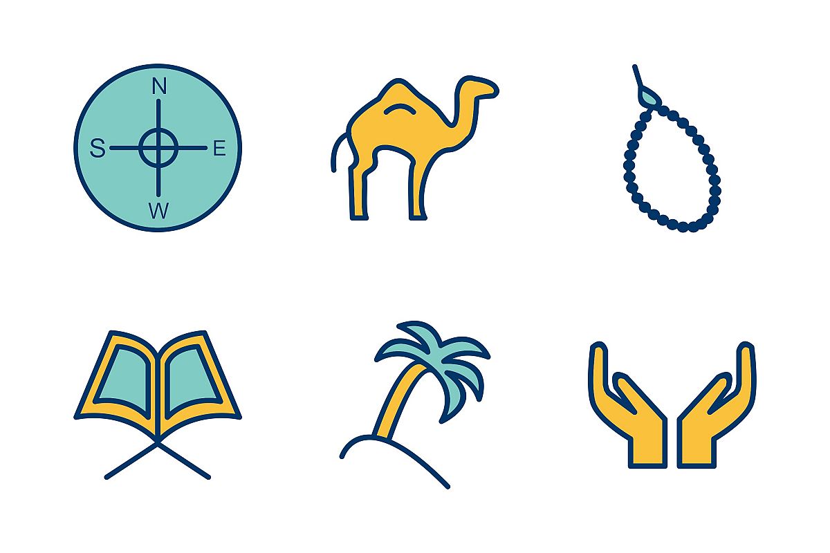 Set Of Ramadan Icons example image 1