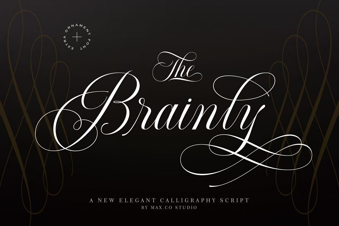 Brainly Script - With Ornament example image 1