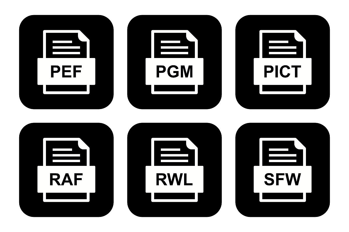 Set Of File Formats Icons example image 1