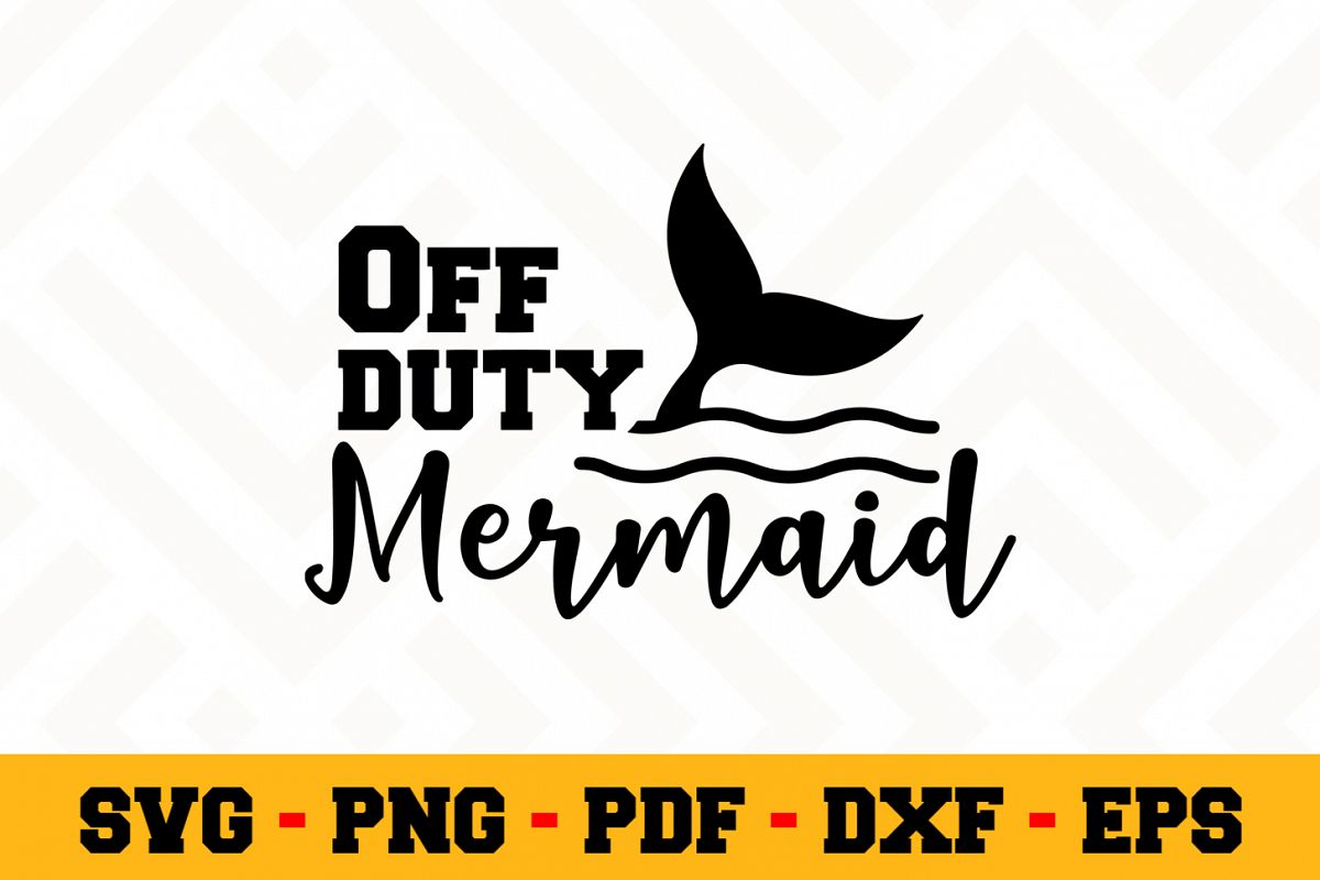 Mermaid SVG Design n523 | Mermaid SVG Cut File example image 1