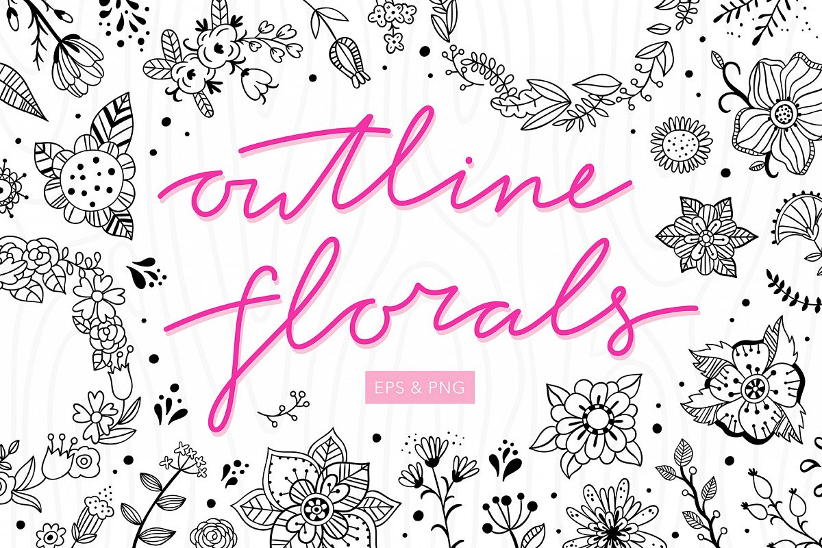 Outline Florals example image 1