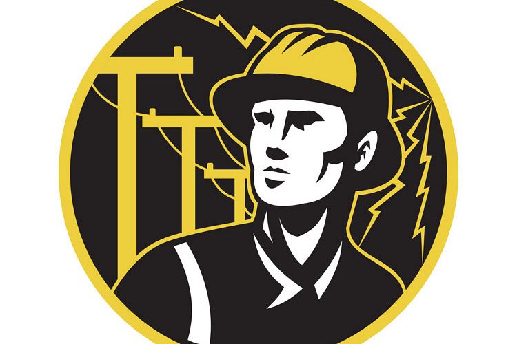power lineman electrician repairman pole example image 1