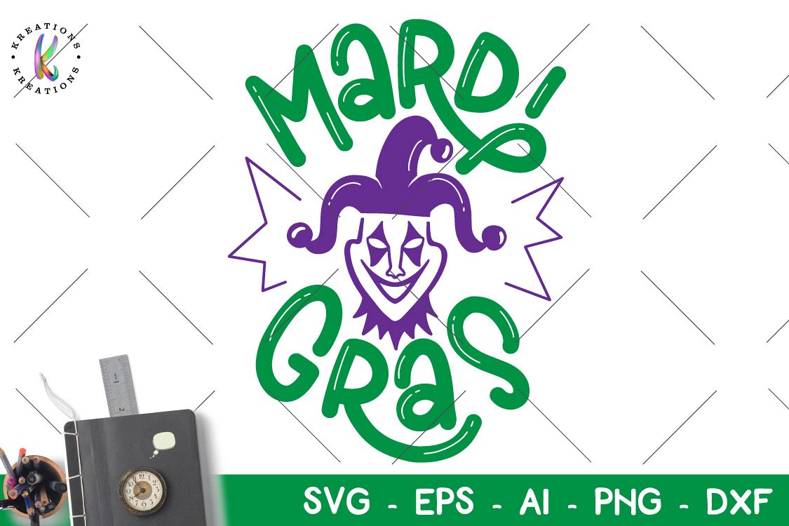 Mardi Gras joker svg Mardi Gras svg example image 1