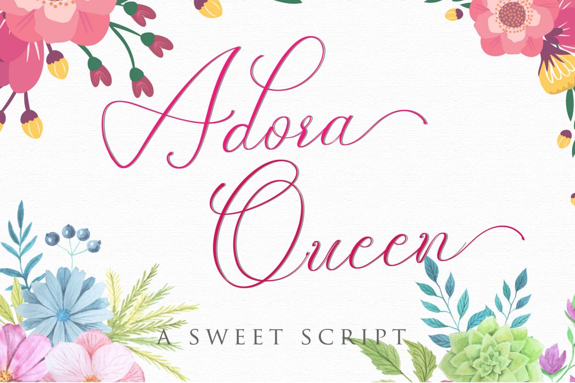 Adora Queen Sweet Script example image 1