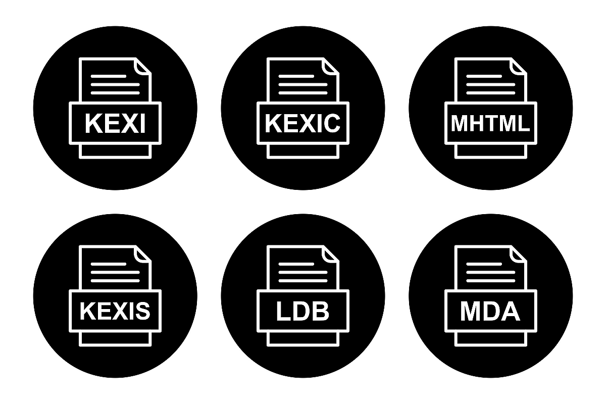 Set Of File Formats Icons example image 1