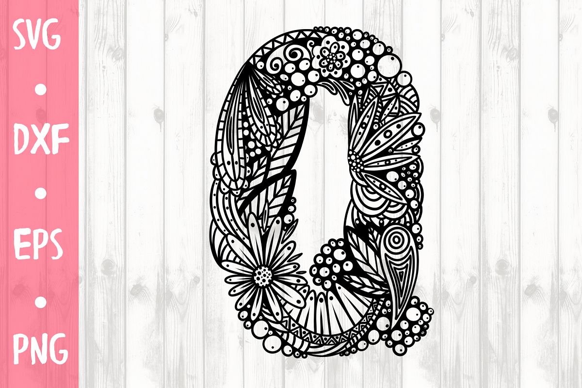 LETTER Q SVG CUT FILE example image 1