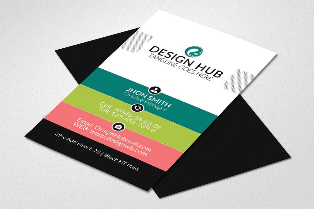 Vertical Business Visitig Cards example image 1