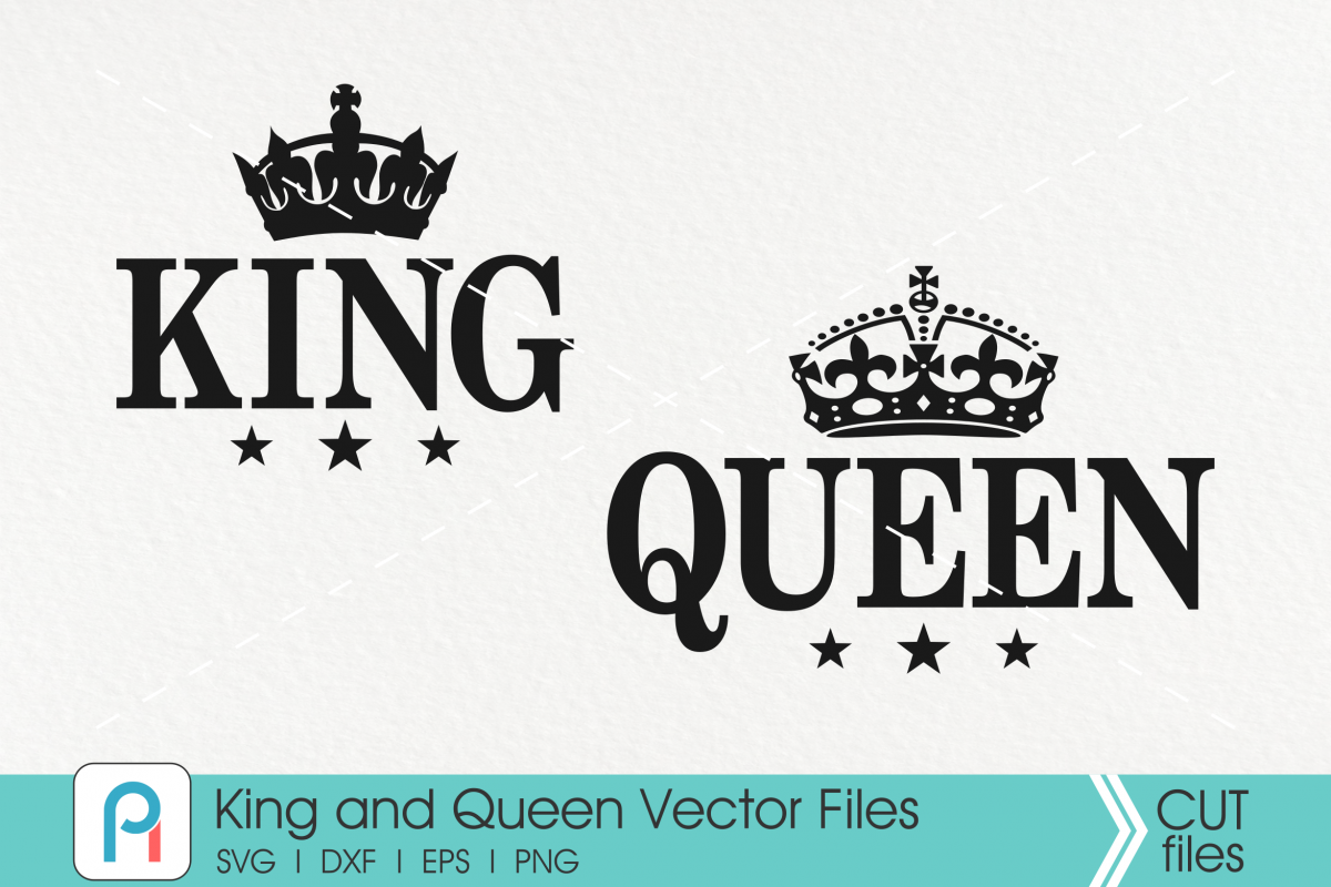 King Svg, Queen Svg, Crown Svg, King Clip Art, Svg File example image 1