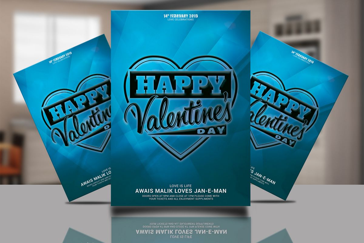 Valentines Flyer Psd example image 1