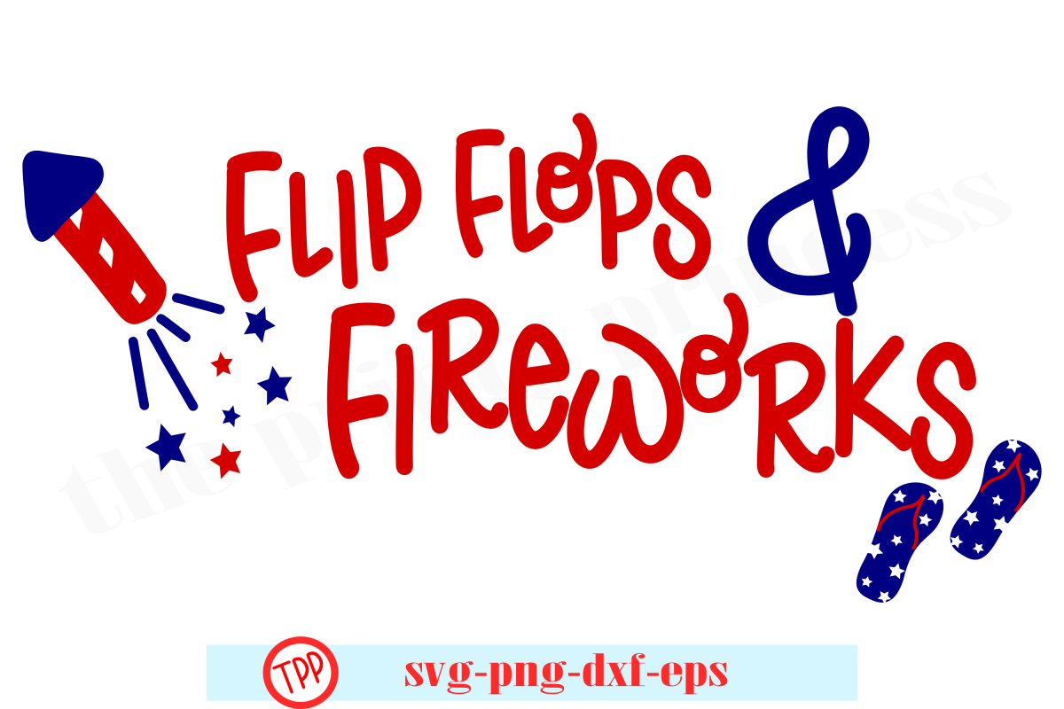 fourth of july flip flops