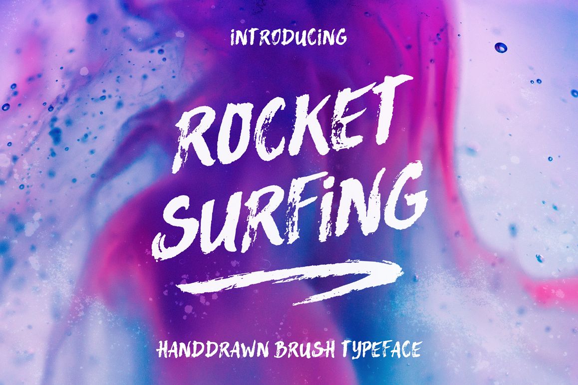 Rocket Surfing Font + Extras example image 1