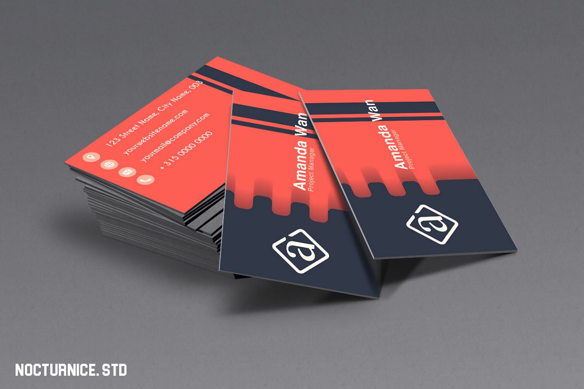 Modern Minimalist Business Card Template example image 1