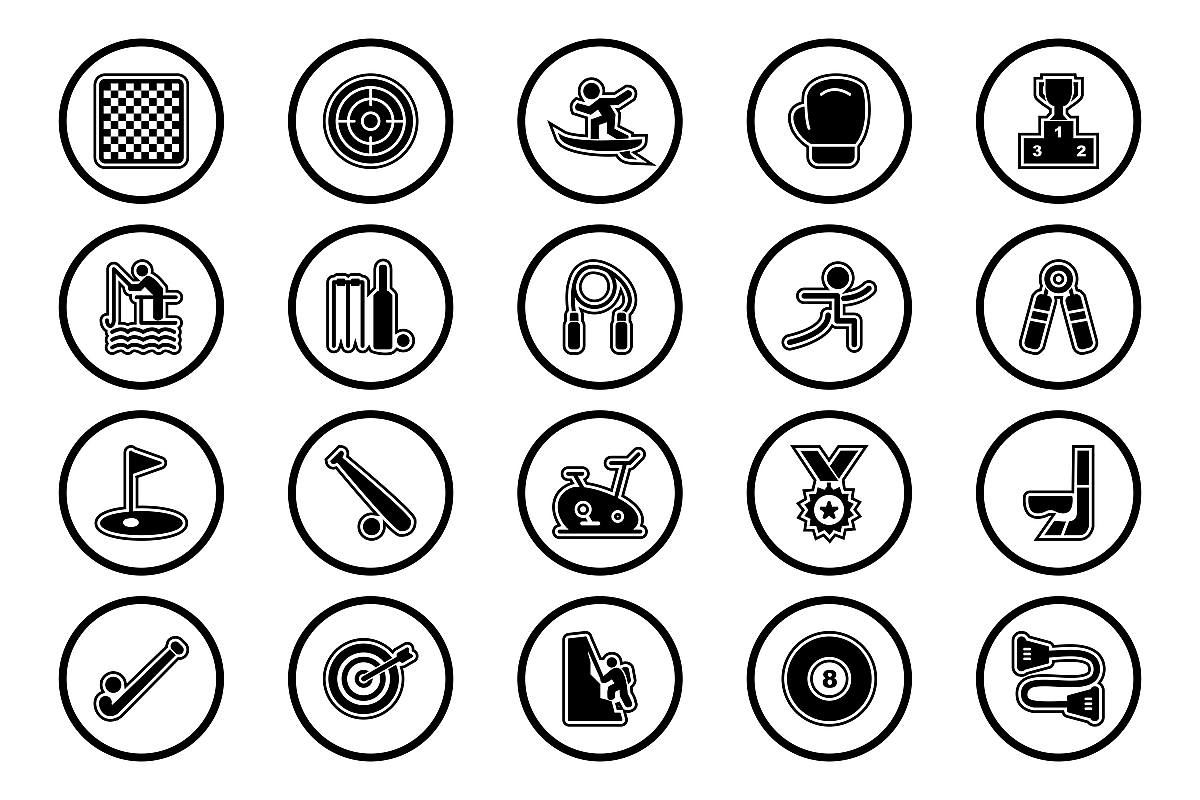 Set Of Sports And Game Icons example image 1