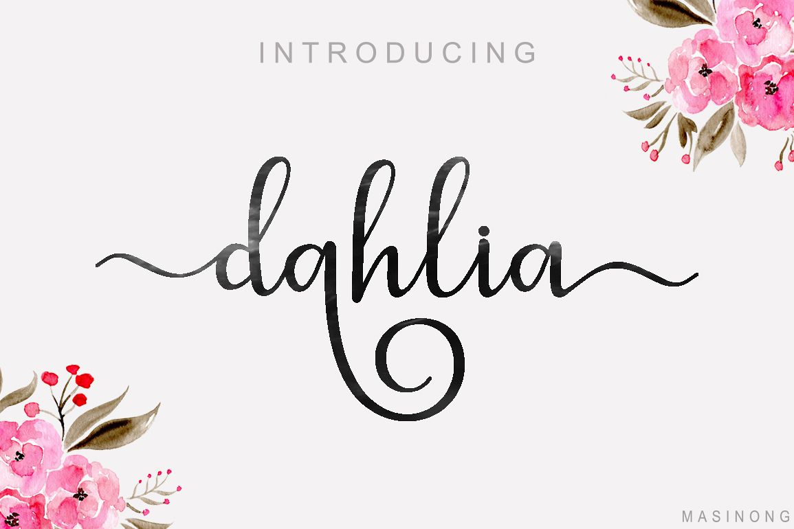 dahlia script example image 1