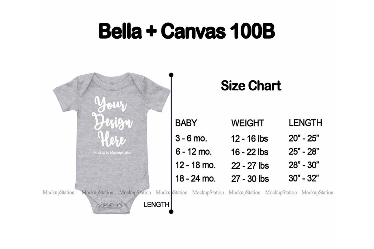 Bella Size Chart