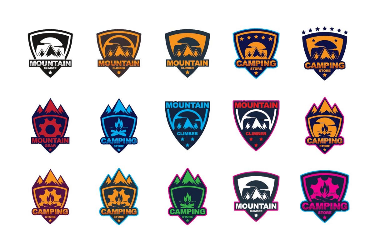 Mountain gear logo example image 1
