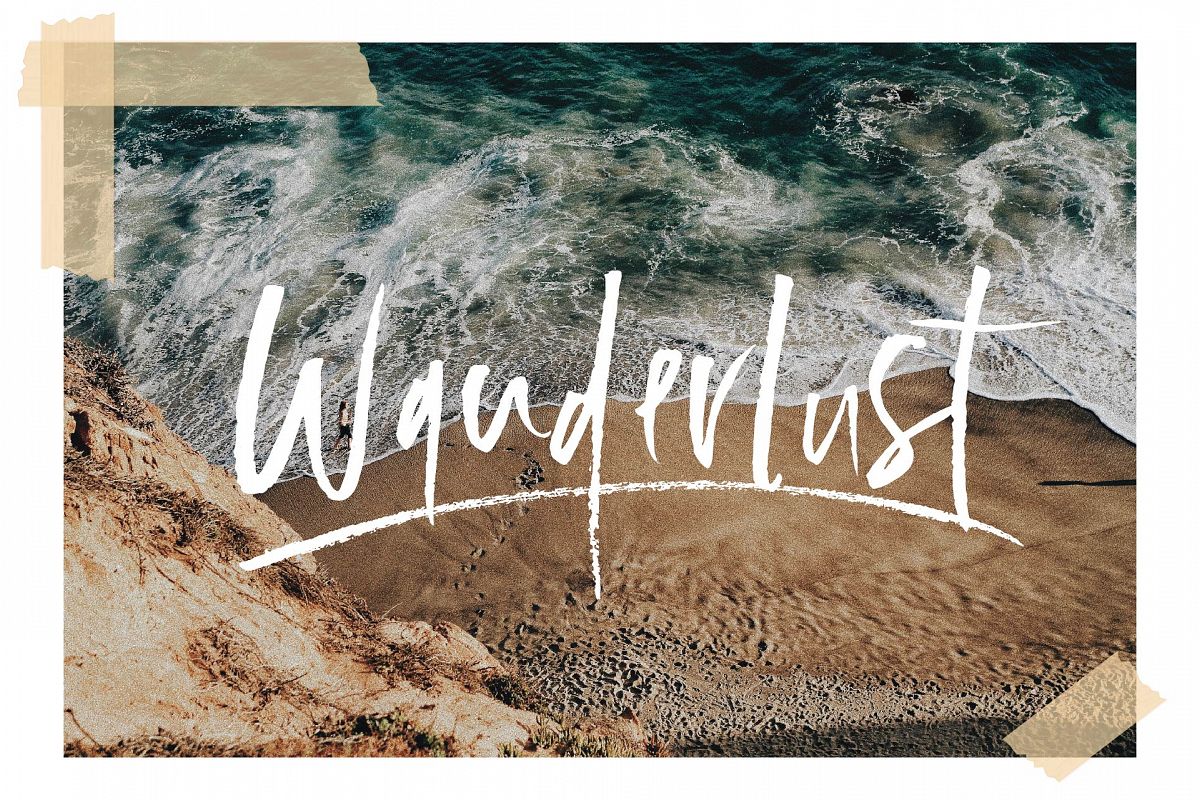 Wanderlust Font Set example image 1