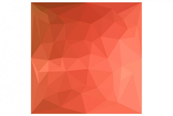 Light Salmon Abstract Low Polygon Background example image 1