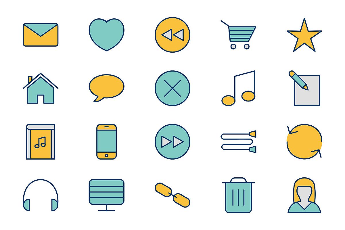 Set Of Multimedia Icons example image 1