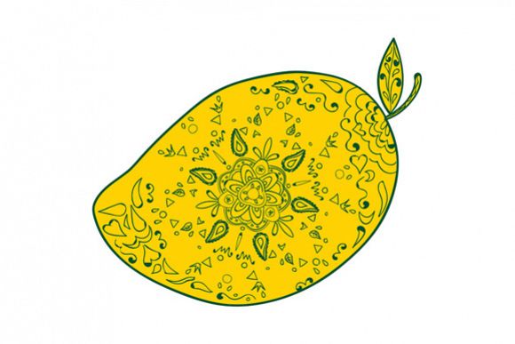 Mango Fruit Mandala example image 1
