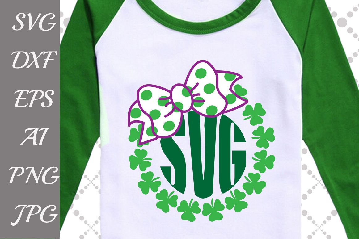 Clover Monogram Svg example image 1