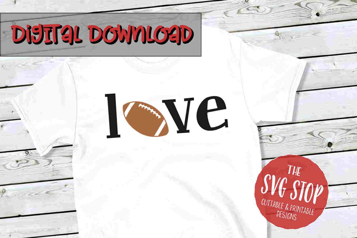 Football Love 4 -SVG, PNG, DXF example image 1