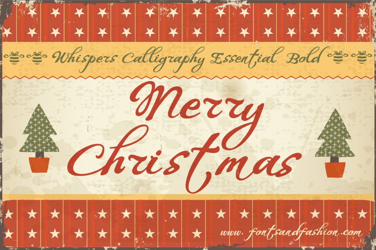 Whispers Calligraphy Essential_Bold example image 1