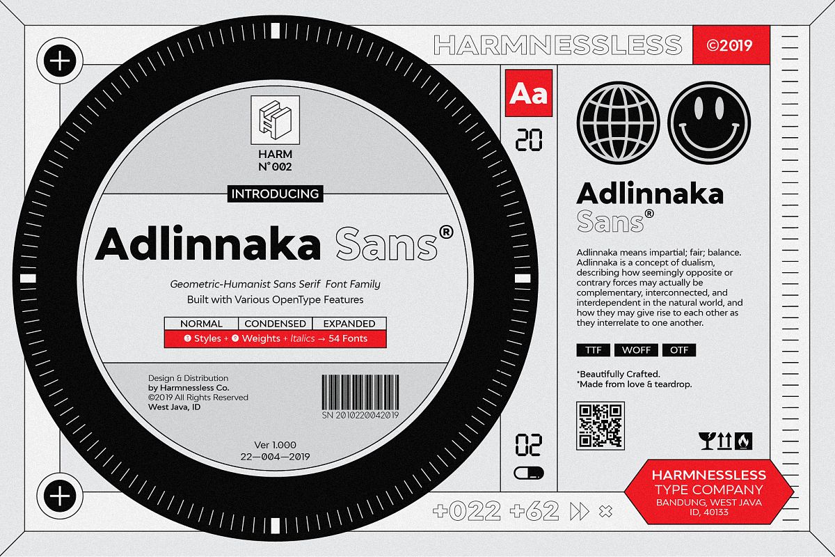 Adlinnaka Sans - Font Family example image 1