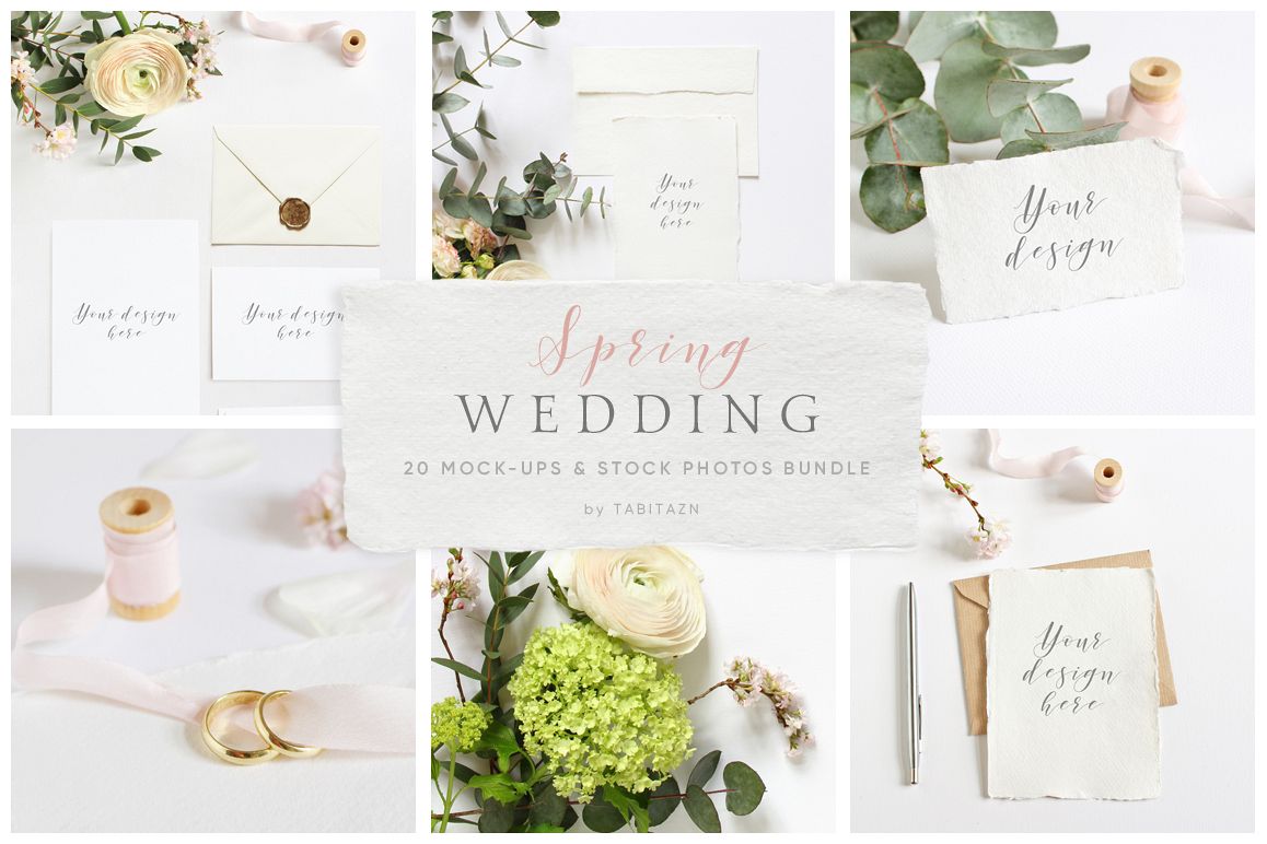 Download Spring Wedding mockups & stock photo bundle