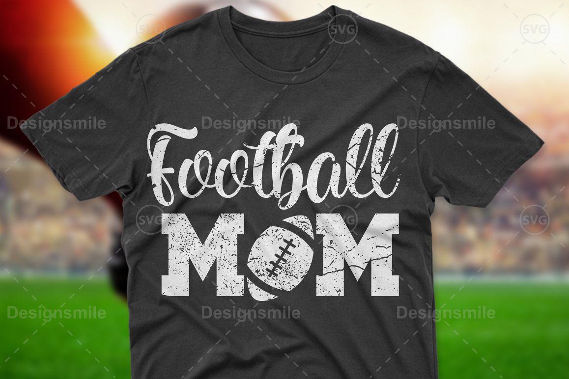 Football Mom SVG DXF PNG EPS Cutting Files example image 1