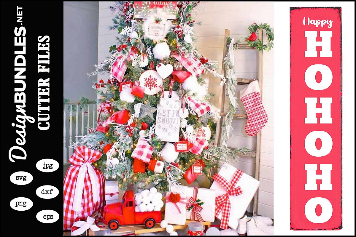 Happy HoHo Christmas Vertical SVG example image 1