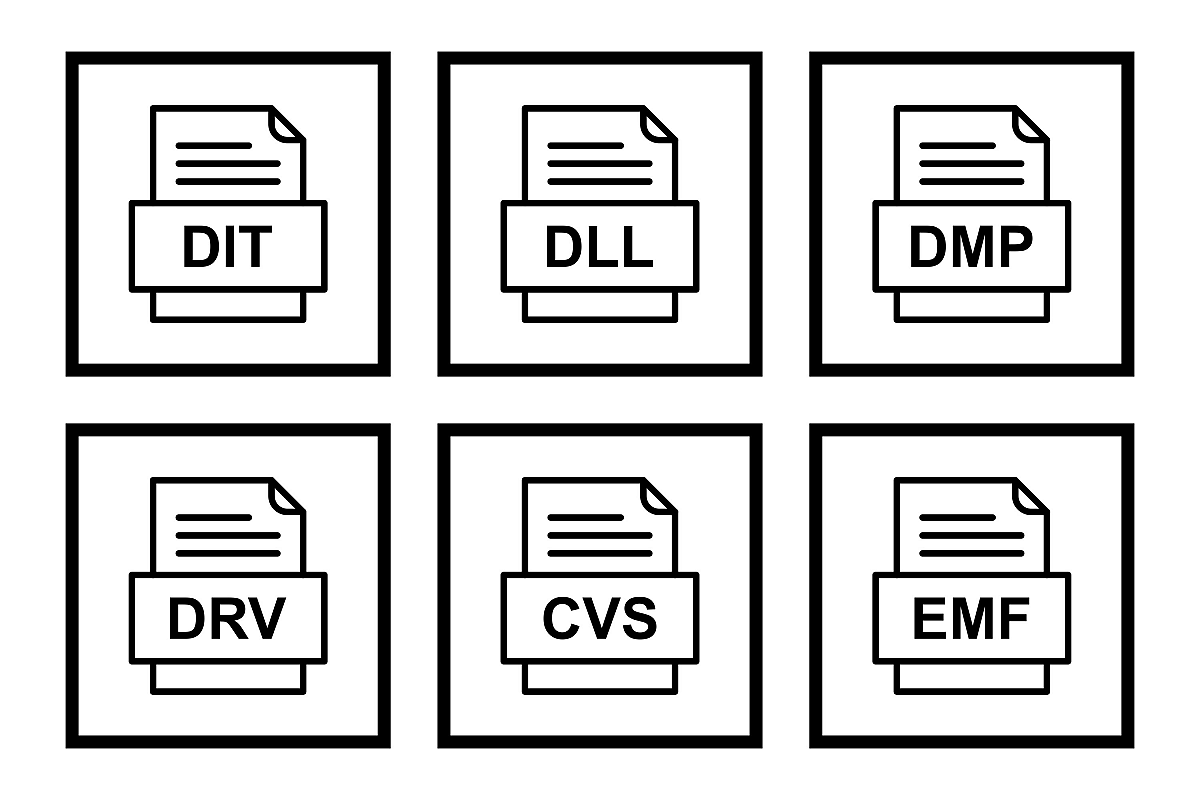 Set Of File Formats Icons example image 1