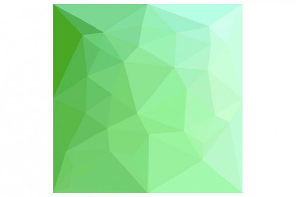 Dark Sea Green Abstract Low Polygon Background example image 1