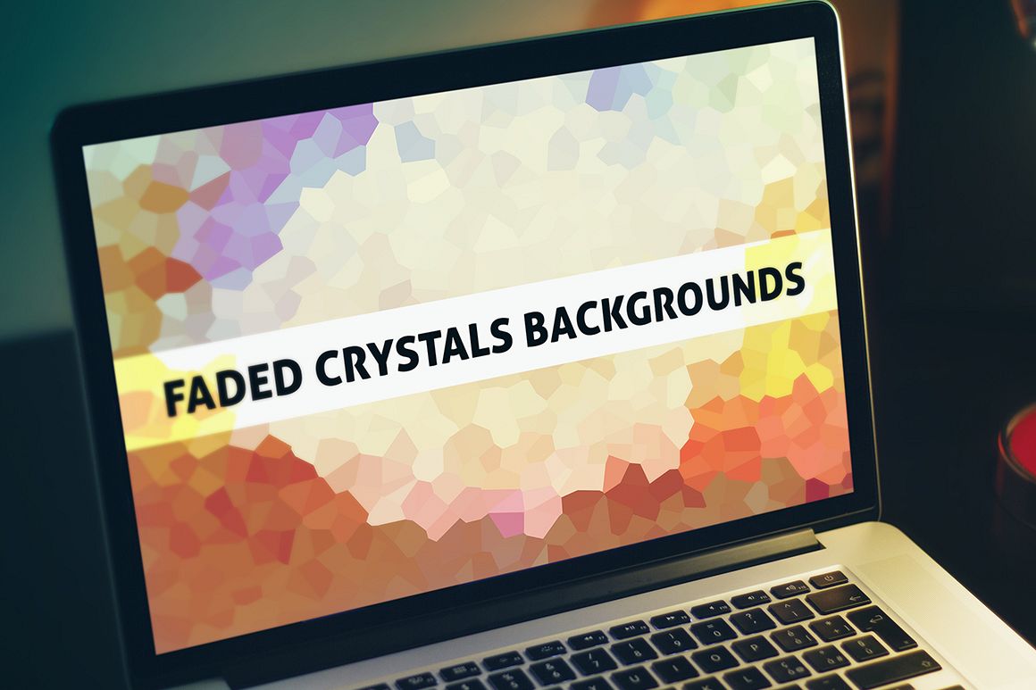 70 Faded Crystals Backgrounds example image 1