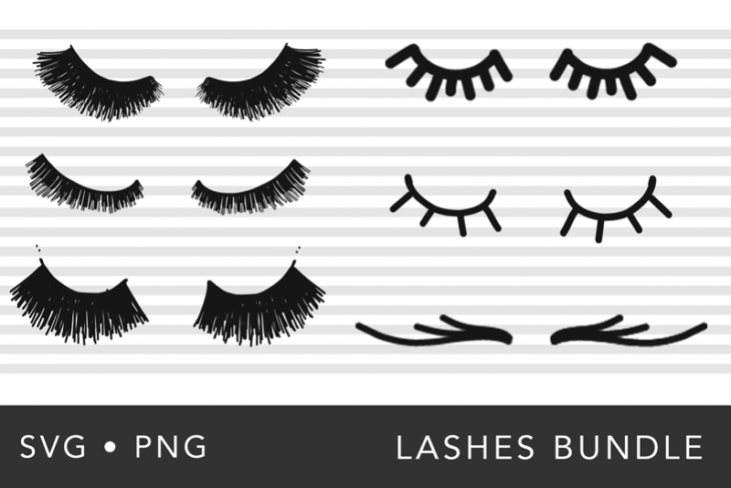 Eye Lashes SVG Bundle example image 1